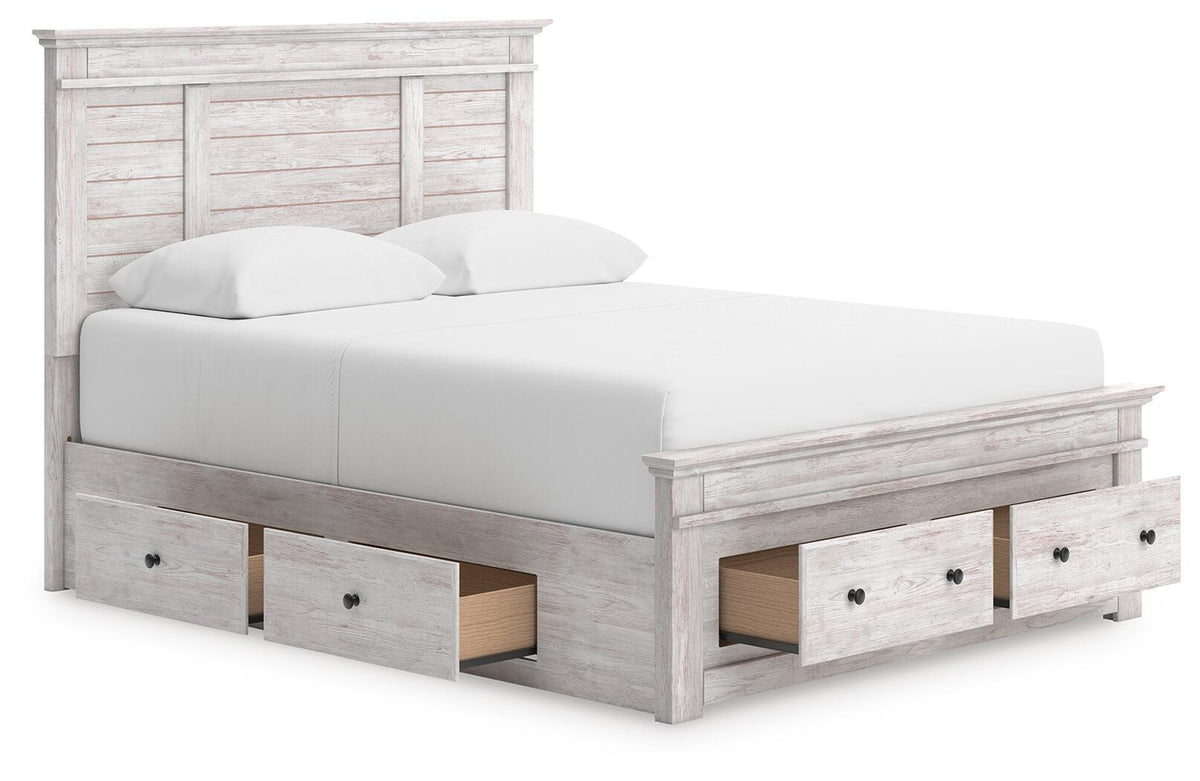 Makidern - Panel Storage Bed