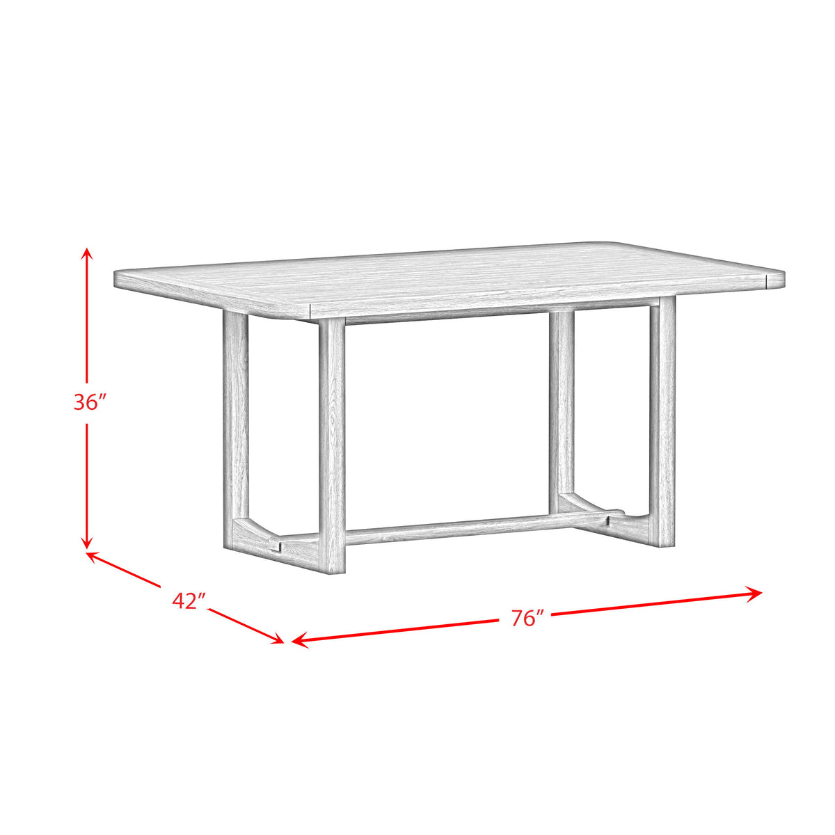 Glinda - Counter Table - Brown