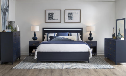 Summerland - King Panel Headboard - Blue