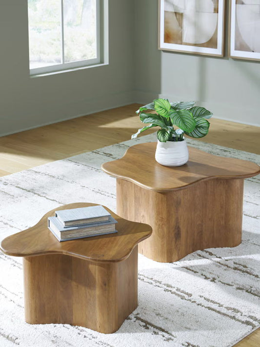 Abeford - Accent Cocktail Table (Set of 2) - Brown