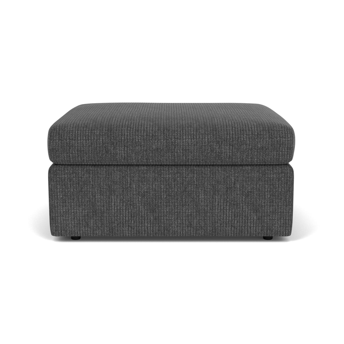 Sky - Fabric Stationary Square Cocktail Ottoman