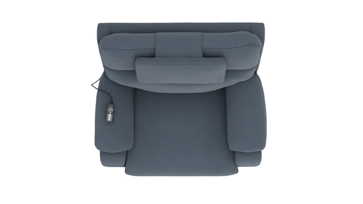 Dreamtime - 48" Power Headrest Power Lay Flat Recliner With CR3 Heat/Massage/Zero Gravity