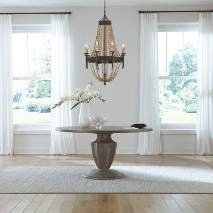 Westfield - Round Pedestal Table Top - Havana Brown