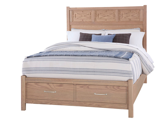Tide & Timber - King And Queen Rails For Storage Footboard - Clear Oak