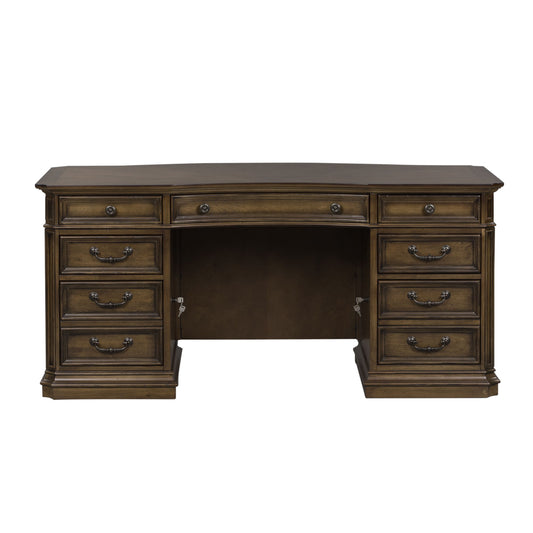 Amelia - Jr Executive Desk Base - Antique Toffee