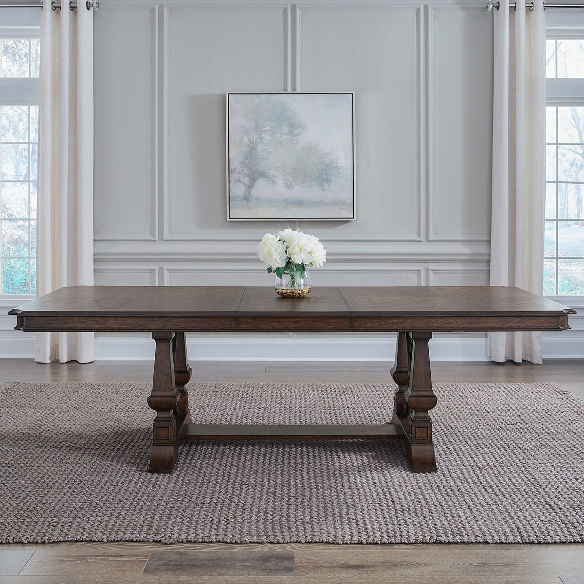 Provence Park - Trestle Table Top - Chateau Brown
