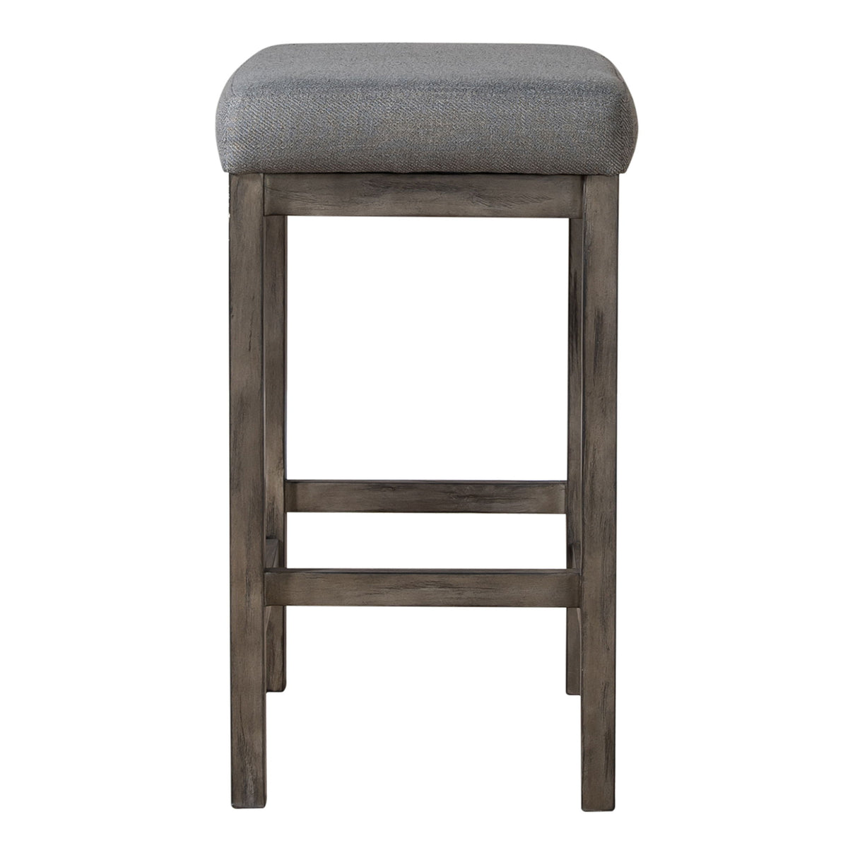 Hayden Way - Upholstered Console Stool - Gray