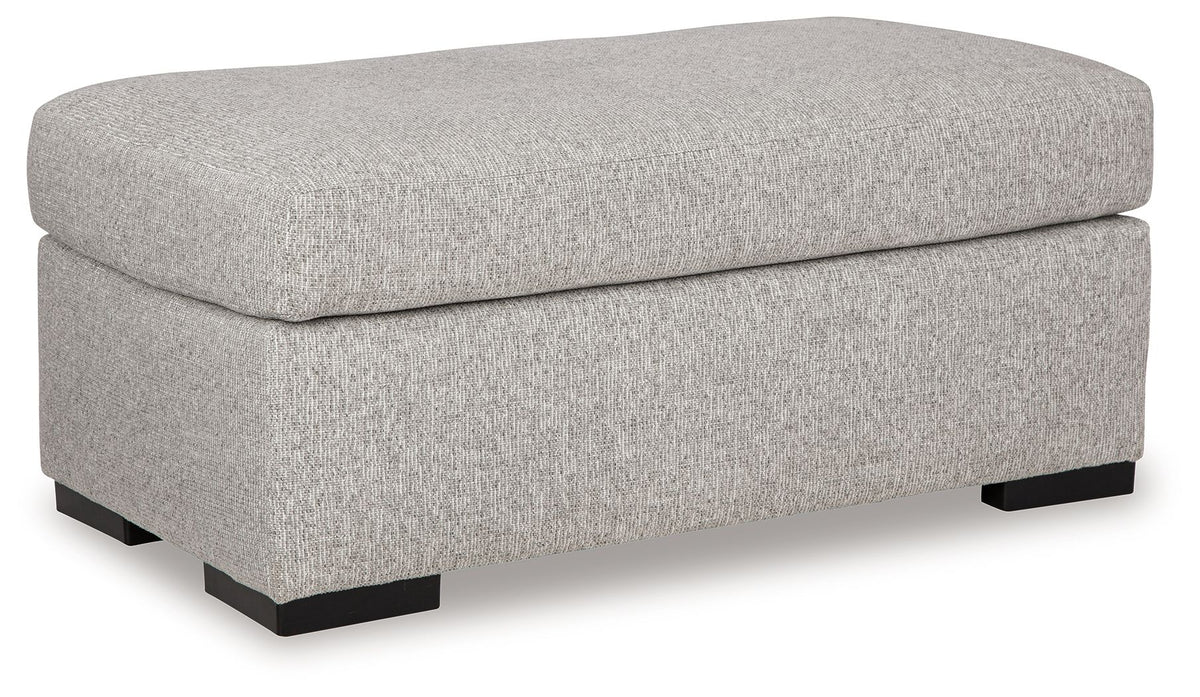 Evansley - 2 Pc. - Chair And A Half, Ottoman - Pewter