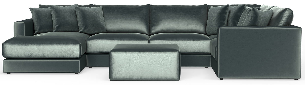 Remington - Modular Sofa And Cocktail Ottoman - Pine