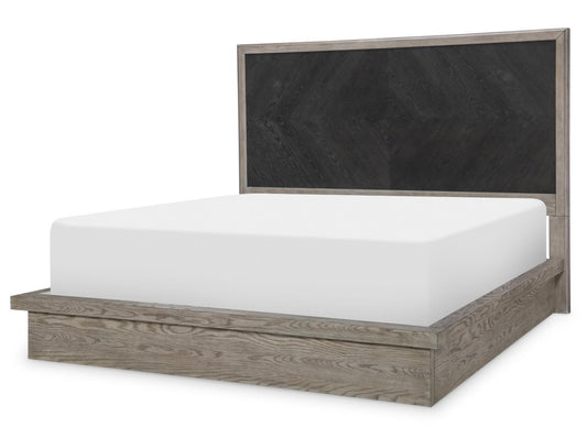 Halifax - Panel Headboard Queen - Flax And Java