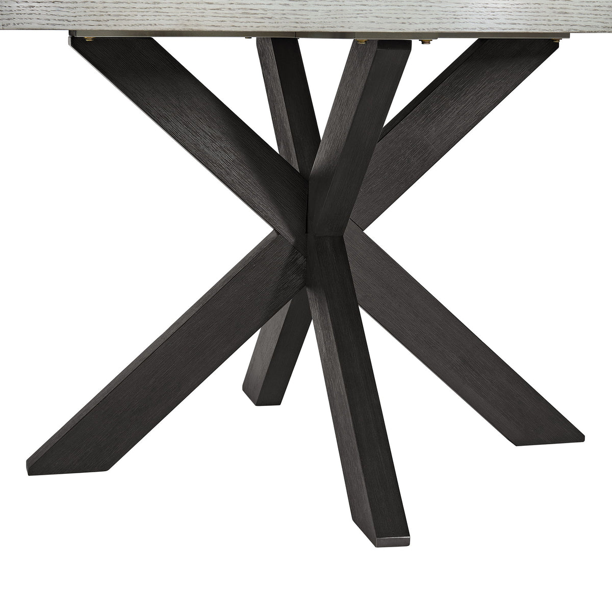Axel - Round Dining Table - Espresso / Light Gray
