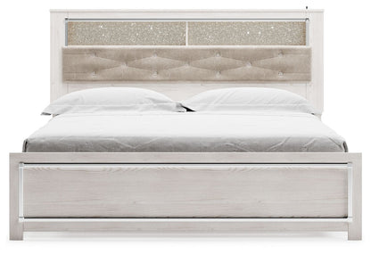 Altyra - King Bookcase Panel Bed - White
