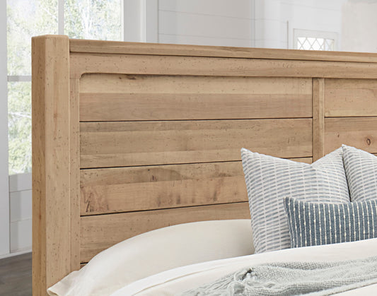 Cool Rustic - Queen Plank Headboard - Clear Maple