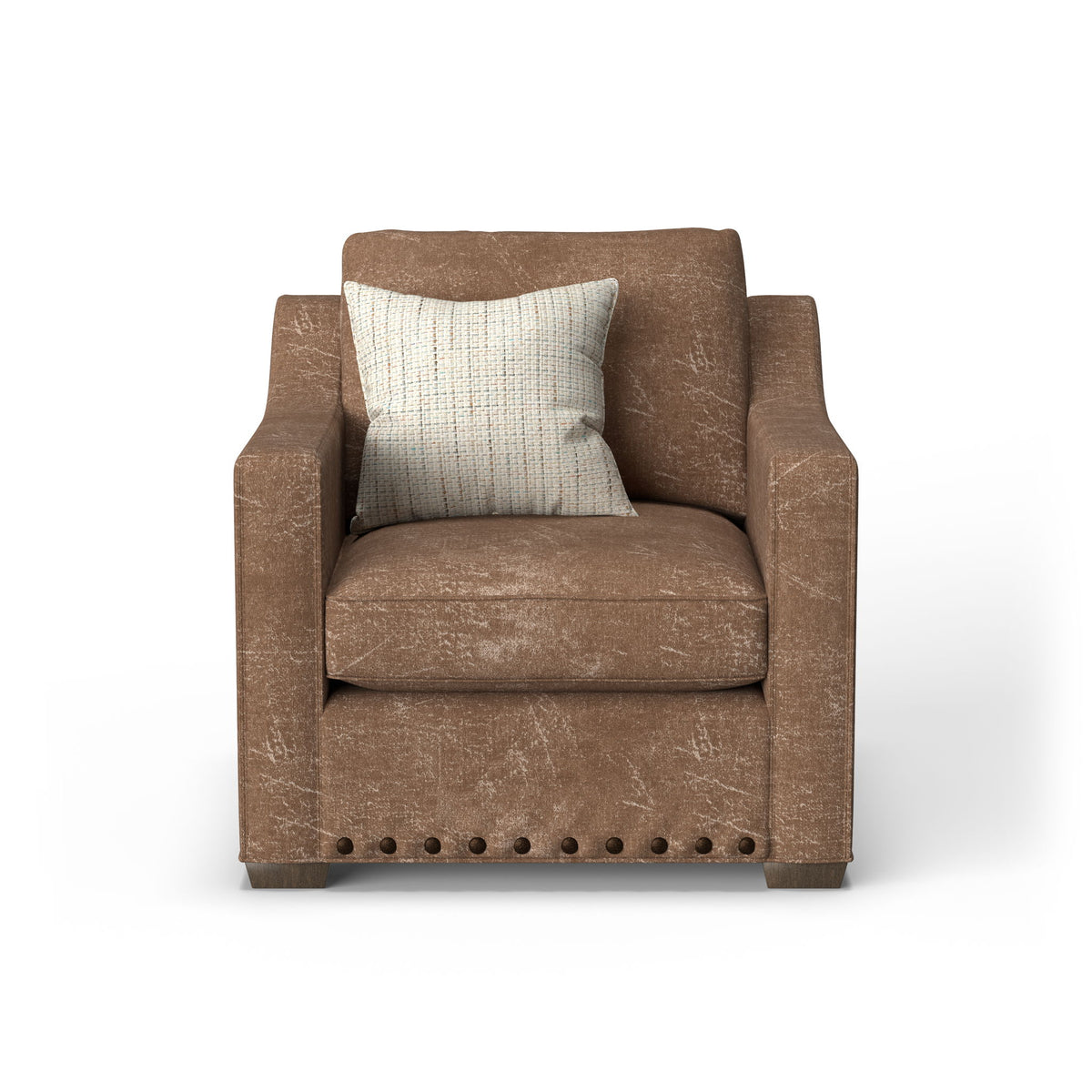 Milo - Fabric Chair With Nailhead Trim