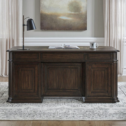 Provence Park - Jr Executive Desk Base - Chateau Brown