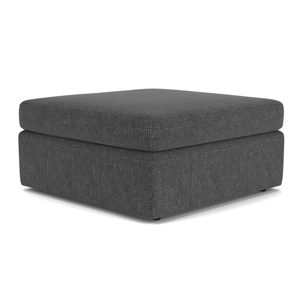 Sky - Fabric Stationary Square Cocktail Ottoman