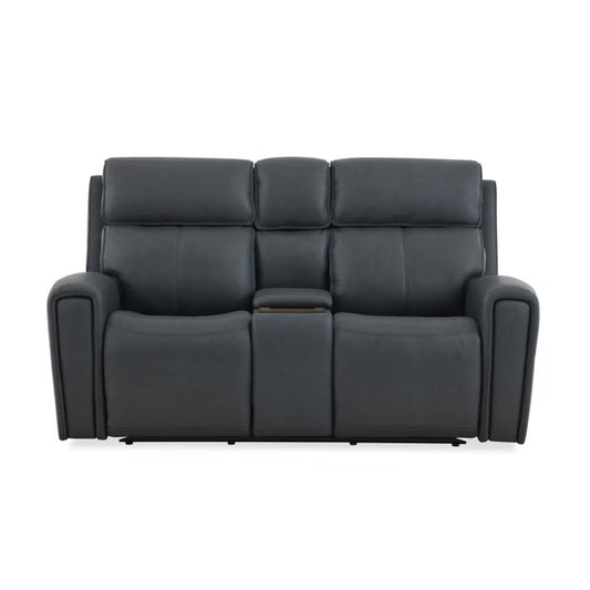 Warren - Power Reclining Loveseat With Console, Power Headrest & Lumbar