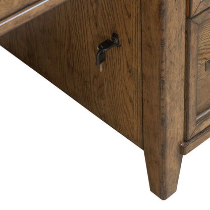 Carolina Park - Jr Executive Desk - Amber Brown
