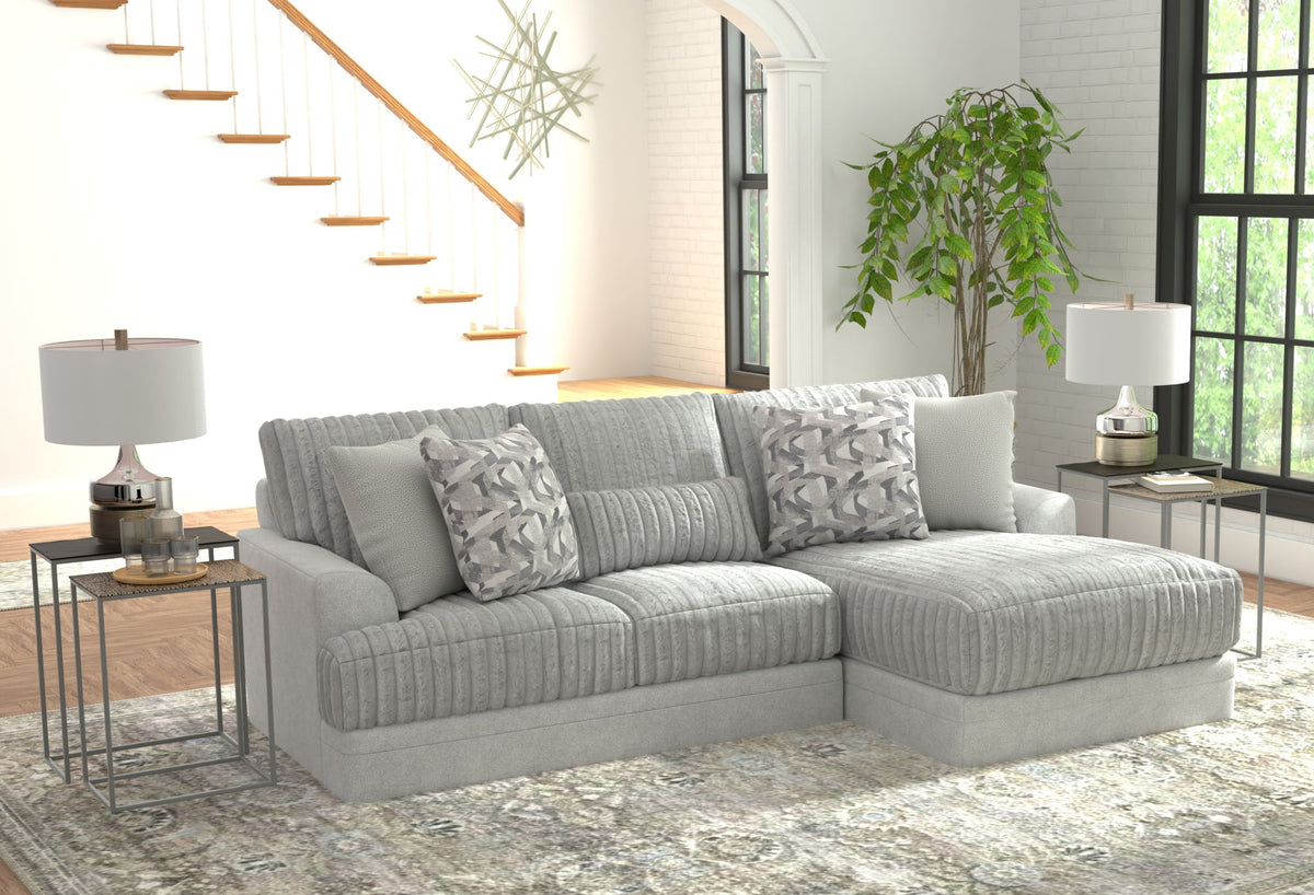 Titan - Sectional With Comfort Coil Seating And Accent Pillows Included