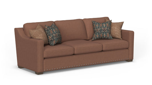 Milo - Fabric Sofa With Nailhead Trim