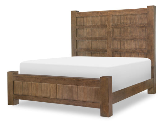 Artisan's Place - Queen Panel Footboard - Vintage Pine Ironwood