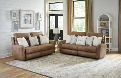 Justine - Lay Flat Reclining Sofa - Burlap