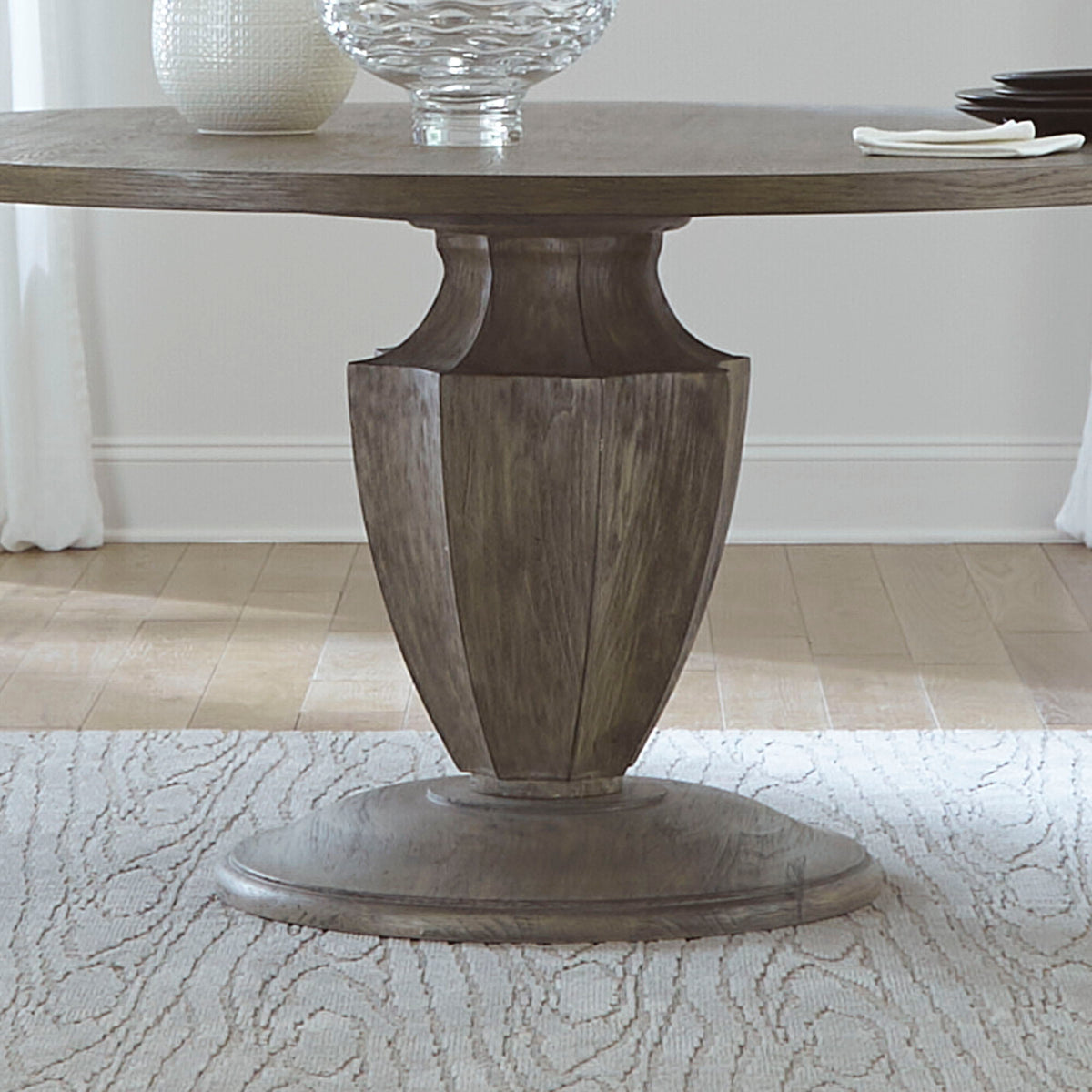 Westfield - Round Pedestal Table Base - Havana Brown