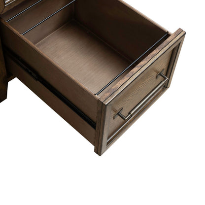 Carolina Park - Jr Executive Desk - Amber Brown