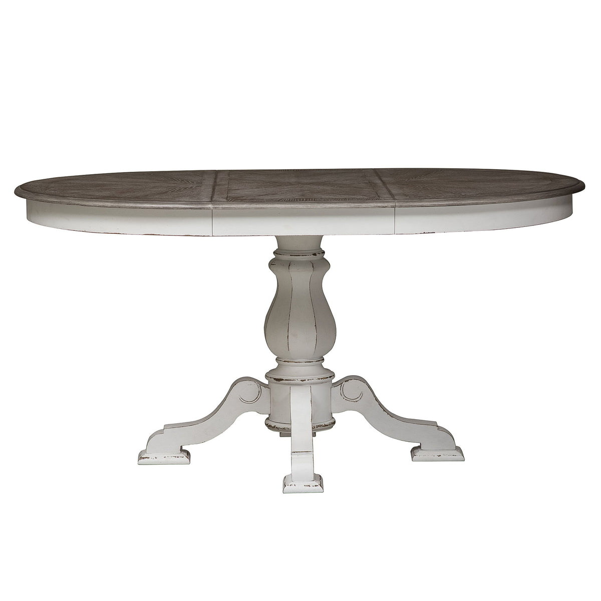 Magnolia Manor - Pedestal Table Top - Antique White