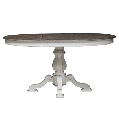 Magnolia Manor - Pedestal Table Top - Antique White