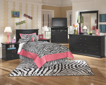 Maribel - One Drawer Night Stand - Black