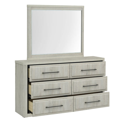 Modern Play - Dresser & Mirror - Natural White