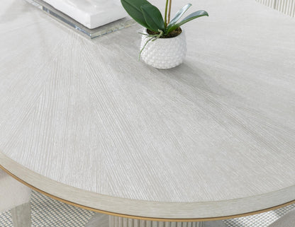 Miramar - Complete Oval Dining Table - Oyster