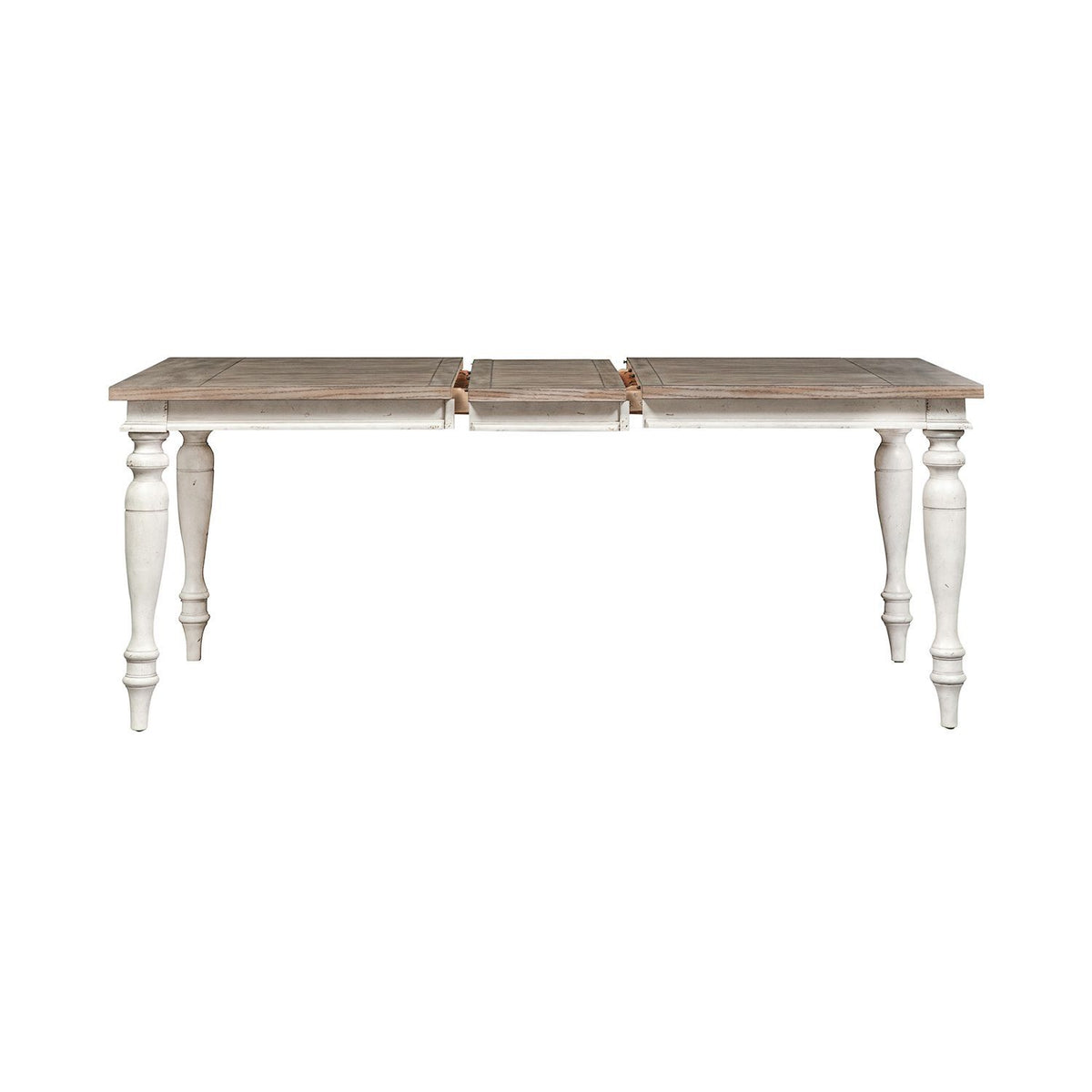 Whitney - Rectangular Leg Table - Antique Linen / Weathered Gray