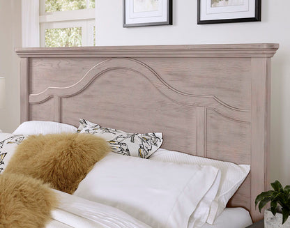 Bungalow - Queen Mantel Headboard - Dover Gray Two Tone