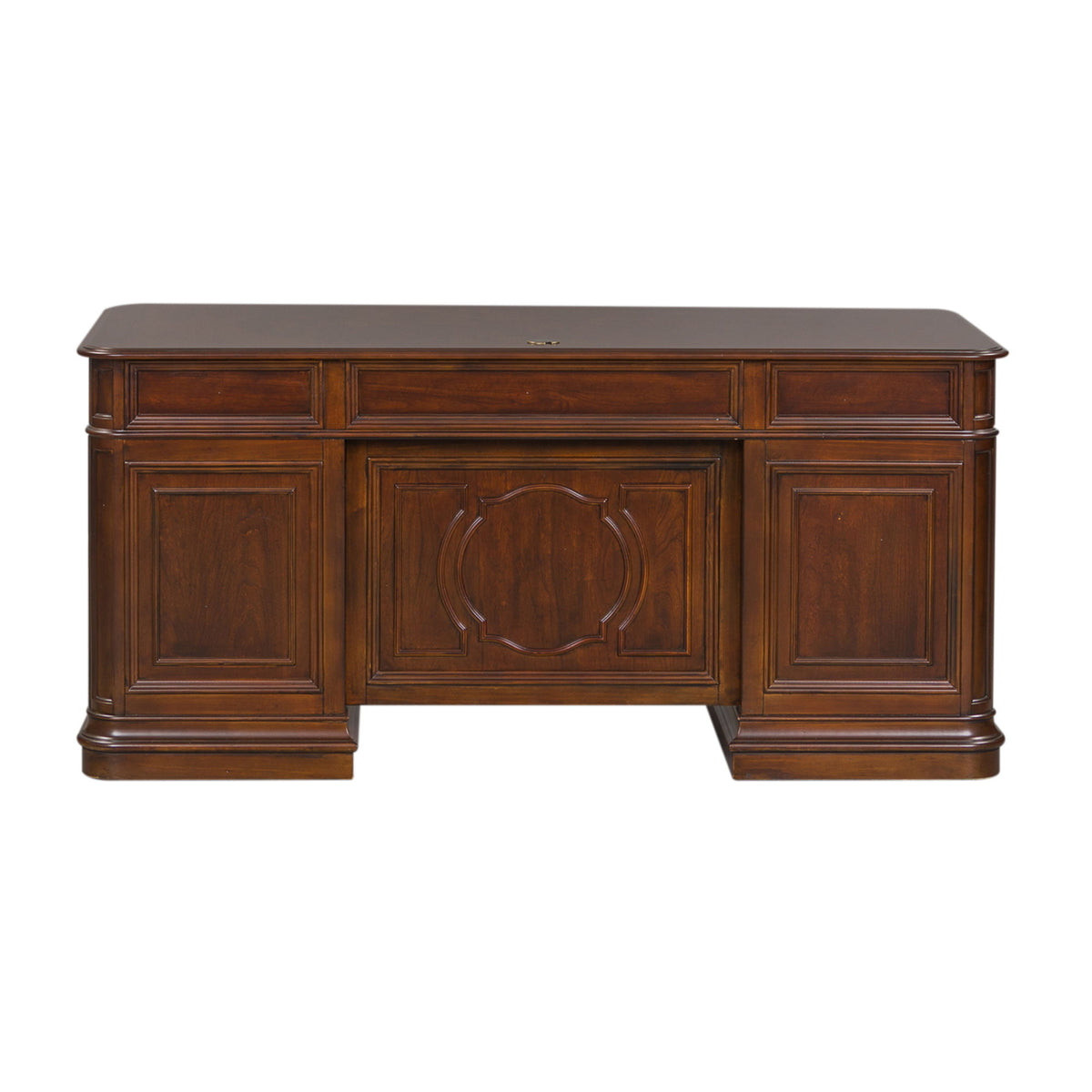 Brayton Manor - 5 Piece Home Office Jr Executive Set - Cognac
