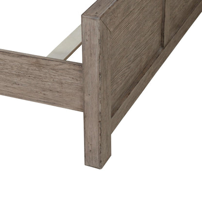 Skyview Lodge - King Panel Bed - Cobblestone