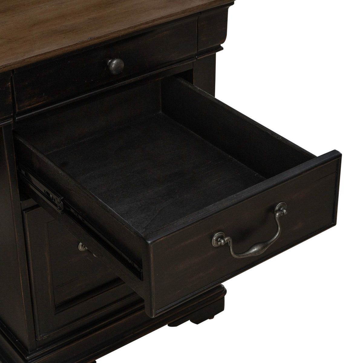 Meritage - Credenza & Hutch - Aged Charcoal