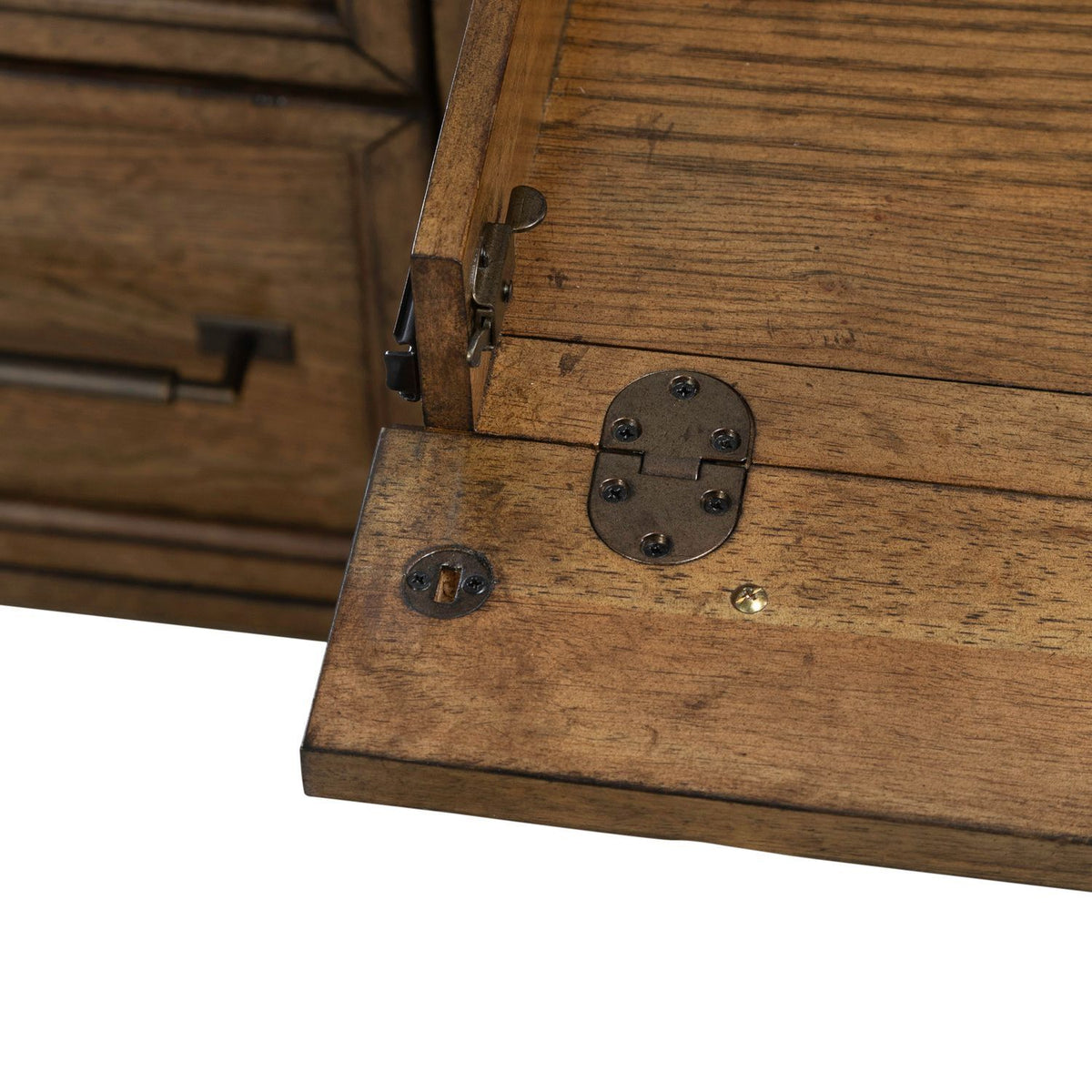 Carolina Park - Jr Executive Desk - Amber Brown