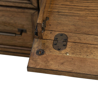 Carolina Park - Jr Executive Desk - Amber Brown