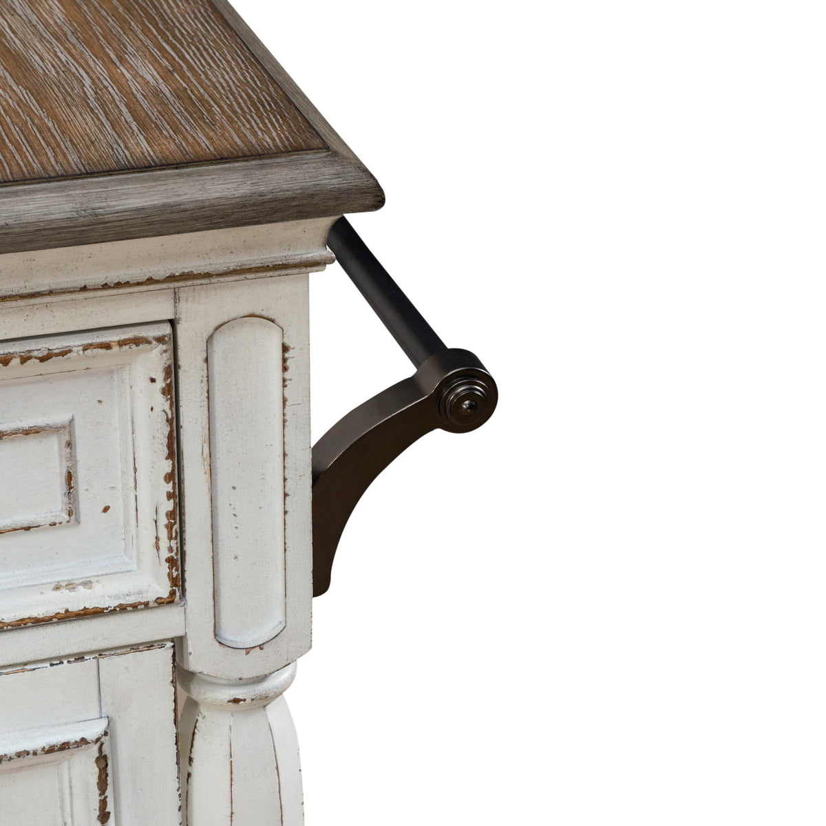 Magnolia Manor - Bar Cart - Antique White