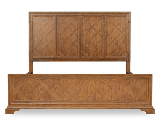 Echelon - Parquet Panel Headboard Queen - Heritage Walnut