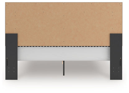 Zuraleus - Upholstered Panel Platform Bed With Roll Slats