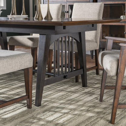 Fenmore - Trestle Dining Table - Mocha And Distressed Cherry