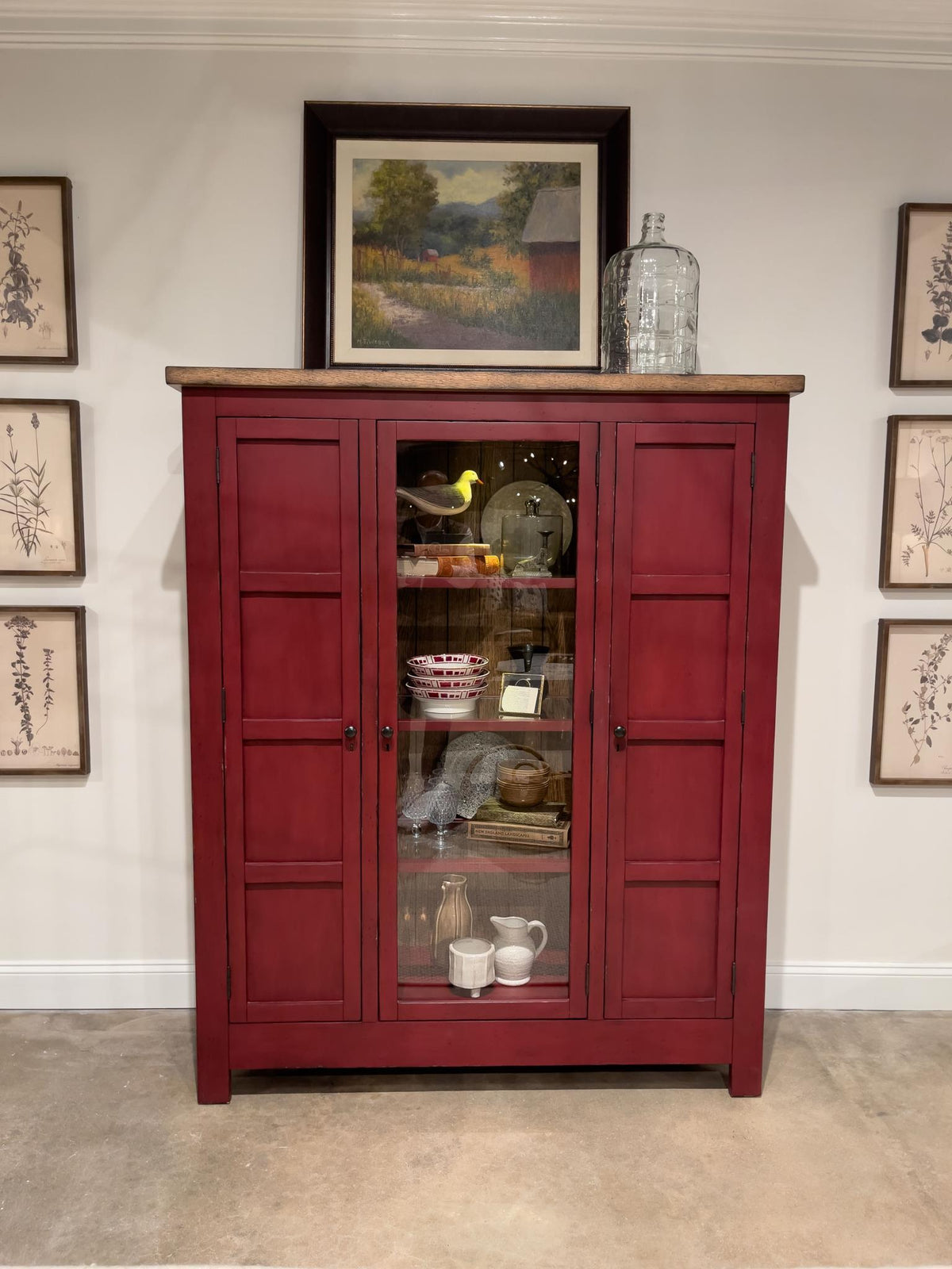 Vintage Market - Pie Safe - Barnwood Oak And Spiced Apple