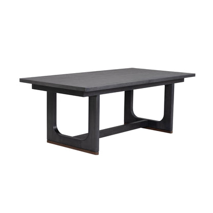Waterfall - Rectangular Dining Table - Deep Ebony