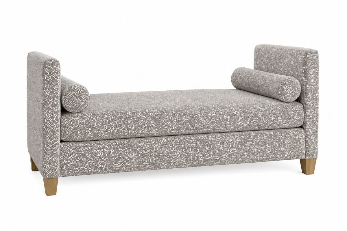 Tide & Timber - Antelope Upholstered Daybed - Gray / Luxe Blue Oak