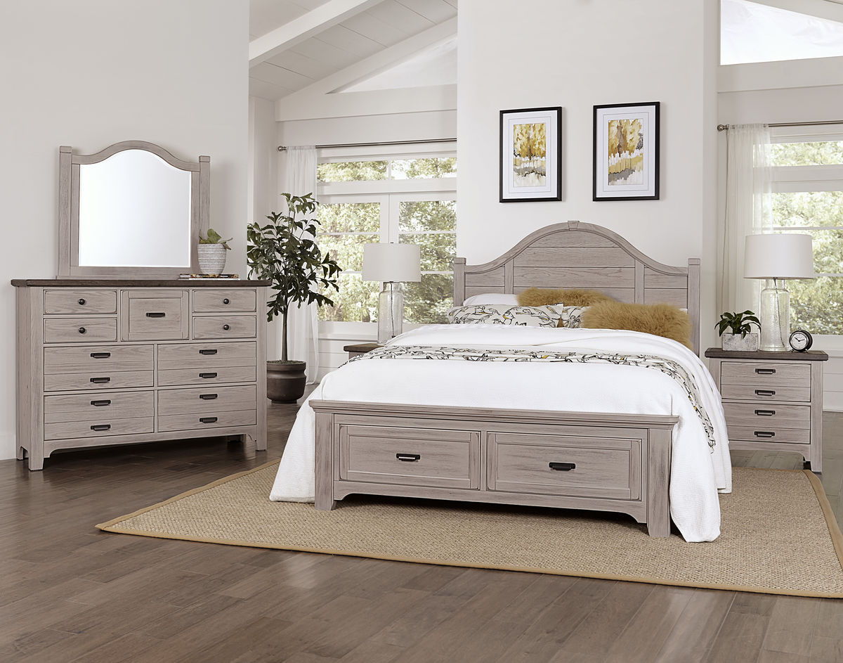 Bungalow - Full Rails - Dover Gray Two Tone
