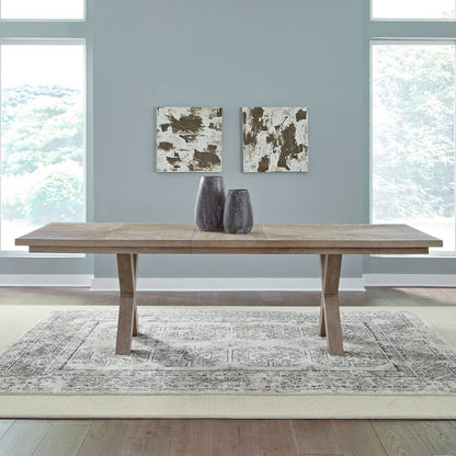 Brentwood - Double Pedestal Table Base - Sandstone