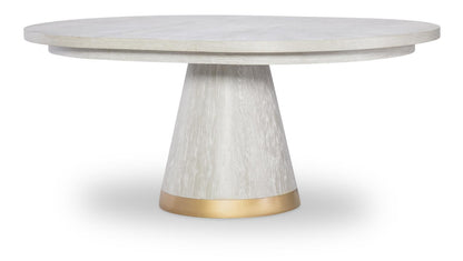Miramar - Complete Round Dining Table - Oyster